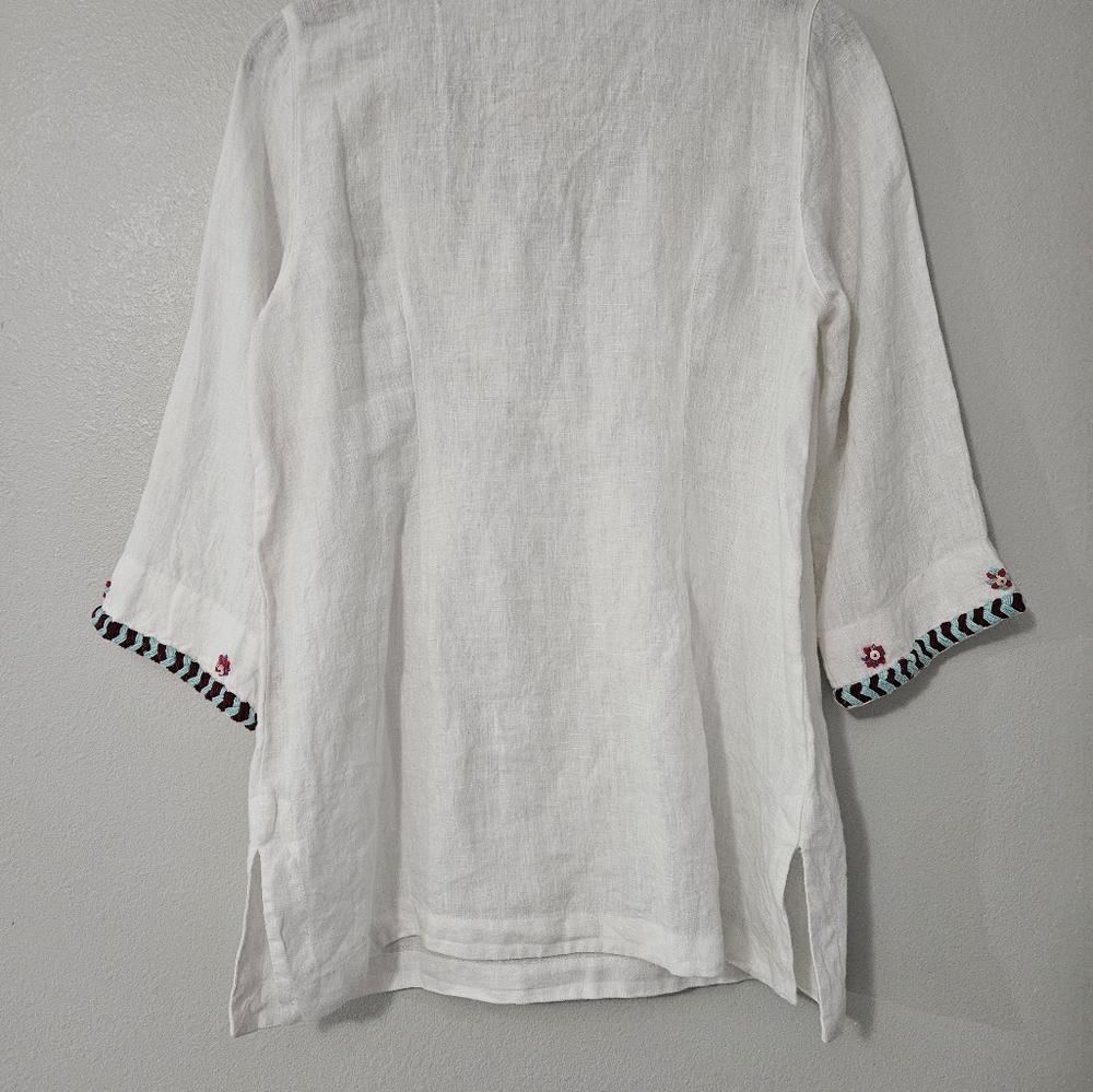 Soft Surroundings Fiesta Embroidered Top S - Picture 4 of 9